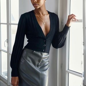 New Plunge Front Cardigan